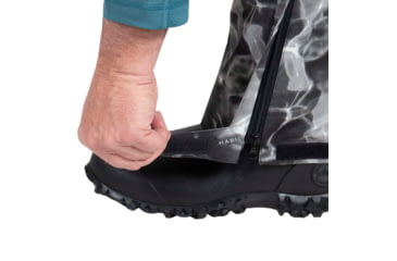 Image of Habit Anglers Bluff Rain Bib - Mens, Habit Gray Waves/Black, Large, RS10033-7A7-L
