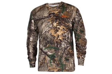 Image of Habit Bear Cave Camo Long Sleeve Tee w/ Habit Logo - Mens, Realtree Xtra, Large, TS1230-183-L