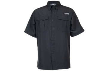 Image of Habit Belcoast River Guide Short Sleeve Fishing Shirt - Mens, Black, Medium, TS1347-238-M