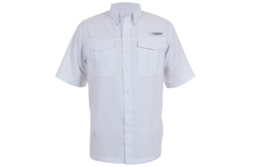 Image of Habit Belcoast River Guide Short Sleeve Fishing Shirt - Mens, Bright White, Extra Large, TS1347-149-XL