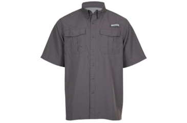 Image of Habit Belcoast River Guide Short Sleeve Fishing Shirt - Mens, Castlerock, 4XL, TS1347-089-4X
