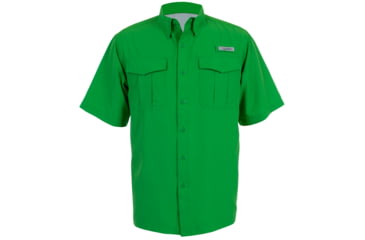 Image of Habit Belcoast River Guide Short Sleeve Fishing Shirt - Mens, Clasic Green, Extra Large, TS1347-311-XL