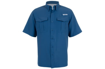 Image of Habit Belcoast River Guide Short Sleeve Fishing Shirt - Mens, Ensign Blue, Extra Large, TS1347-169-XL