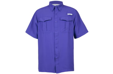 Image of Habit Belcoast River Guide Short Sleeve Fishing Shirt - Mens, Spectrum Blue, Extra Large, TS1347-702-XL
