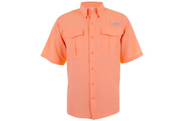 Image of Habit Belcoast River Guide Short Sleeve Fishing Shirt - Mens, Spiked Peach, Extra Large, TS1347-944-XL
