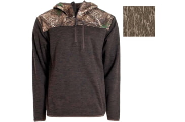 Image of Habit Mens 1/4 Zip Hooded Fleece Pullover 1409605