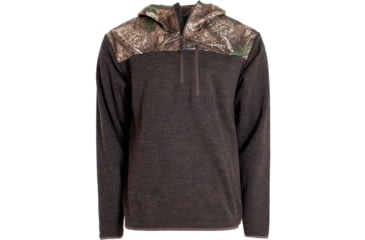 Image of Habit Mens 1/4 Zip Hooded Fleece Pullover 1409610