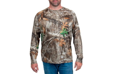 Image of Habit Men's Siesta Cape Long Sleeve Perf Tee - Men's, Large, Realtree Edge, 1409639