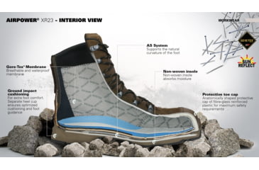 Image of HAIX Airpower XR23 Boot, 11US, Wide, Brown, 11, 607903W-11