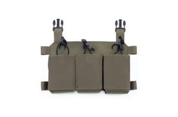 Image of Haley Strategic Partners Thorax, Triple Rifle Mag Placard, Fits 3 Rifle Magazines, Includes MP2 Inserts, 500D/1000D Nylon Laminate Construction, Ranger Green, TPC-TRMP-MP2-2-3-RG