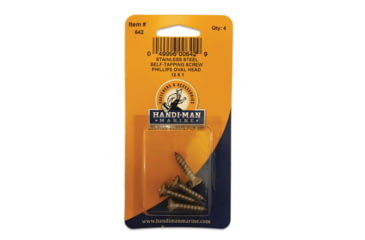 Image of Handi-Man Marine Phillips Self Tapping Oval Screw Stainless Steel - #12 x 1&quot; 69510