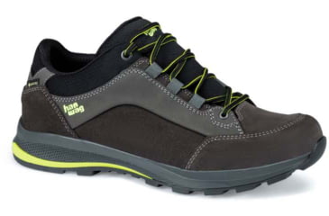 Image of Hanwag Banks Low GTX Hiking Boots - Mens, Asphalt/Yellow, 13, H203500-064062-13
