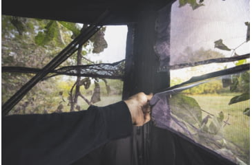 Image of Hawk Treestands 3-Man Reveal Ground Blind, Black, HWK-RVLGB3