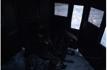 Image of Hawk Treestands Octagon Hunting Blind, Veil, w/Shadow Mesh Technology, Camo/Blackout, HWK-DOX-OCT300