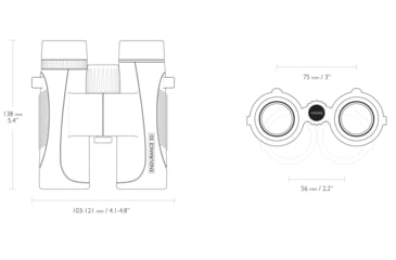 Image of Hawke Sport Optics Endurance ED 10x32mm Roof Prism Binoculars, Black, 36202
