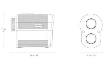 Image of Hawke Sport Optics Laser Range Finder Compact 400, Black, 41000