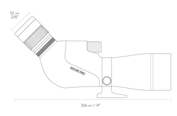 Image of Hawke Sport Optics Nature Trek, 16-48x65mm, Porro, Spotting Scope, Green, 55200
