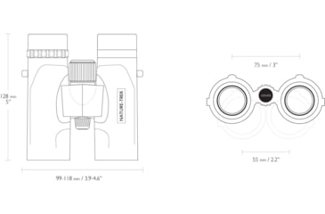 Image of Hawke Sport Optics Nature Trek 8x32mm Roof Prism Binoculars, Green, 35100