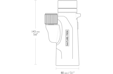Image of Hawke Sport Optics Nature Trek 8x42mm Monocular, Green, 35220