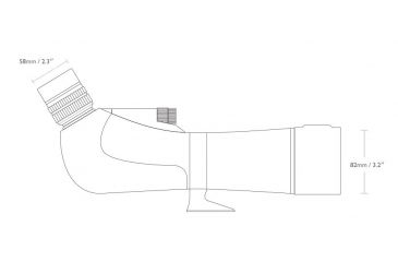 Image of Hawke Sport Optics Sapphire ED 20-60x82 Spotting Scope, Green 59100