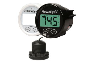 Image of HawkEye DepthTrax 1BX In-Dash Digital Depth &amp; Temp Gauge - Thru-Hull 78838