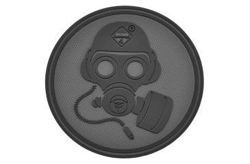Image of Hazard 4 Gas Mask Patch, Black, PAT-GAS-BLK