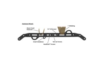 Image of Hazard 4 HardPoint Gear Rails Pillbox &amp; Blastwall Pack Set, Black, HD-HGR-BLK