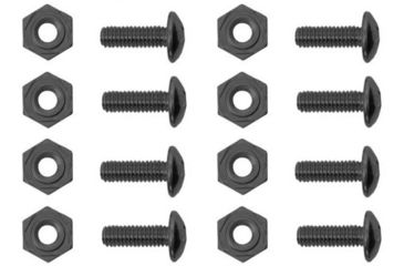 Image of Hazard 4 HardPoint Screw and Nut Set, 8 pcs, Black, One Size, HP-SNT-BLK