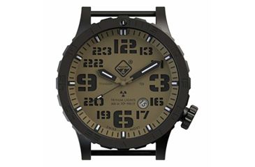 Image of Hazard 4 Heavy Water Diver Arid B Unisex Analog Watch, 50mm, Tritium, Black, HWD-TIPV-EK-GGYG