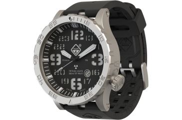 Image of Hazard 4 HeavyWaterDiver BlackTie  B Ti Bracelet, Silver HWD-TI-B-KW-GGYG