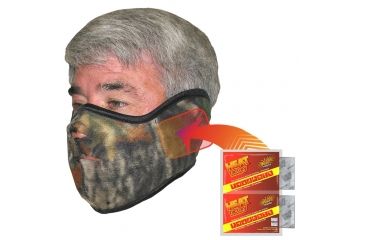 Image of Heat Factory Heated Fleece Face Mask, Mossy Oak, One Size 1780-MOB