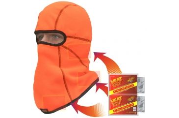 Image of Heat Factory Heated Helmet Fleece Balaclava, Blaze Orange, One Size 1787-BO