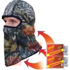 Image of Heat Factory Heated Helmet Fleece Balaclava, Mossy Oak, One Size 1787-MOB