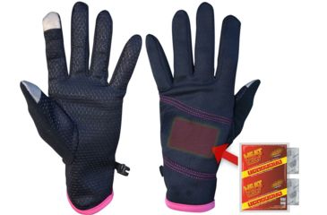 Image of Heat Factory Ladies Mid-Weight Pocket Glove - Womens, Pair, Black, Large/Extra Large 915-BK-L/XL