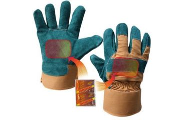 Image of Heat Factory Medium Green Utility Glove w/Two Pockets For Heat Warmers 40157