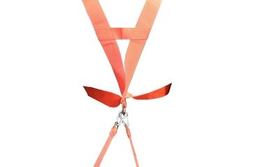 Image of Heavy Hauler Outdoor Gear Nylon Webbing Deer Drag Harness, Blaze Orange, 2in wide HH0065