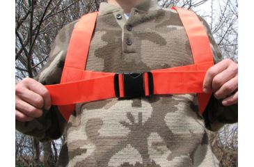 Image of Heavy Hauler Outdoor Gear Nylon Webbing Deer Drag Harness, Blaze Orange, 2in wide HH0065