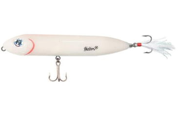 Image of Heddon Feather Super Spook Jr Topwater Walking Bait, 3.5in, 1/2 oz, Bone, X9236F14