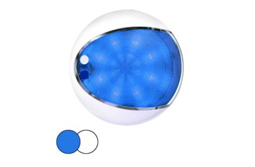 Image of Hella Marine EuroLED 175 Surface Mount Touch Lamp w/ White Housing, White/Blue, 959951121