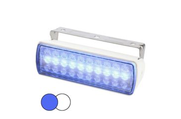 Image of Hella Marine Sea Hawk XL Dual Color LED Flood Light, White Housing, Blue/White LE, 980950071
