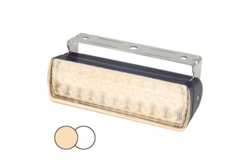 Image of Hella Marine Sea Hawk XL Dual Color LED Flood Light, Black Housing, Warm White/White LED, 980950081
