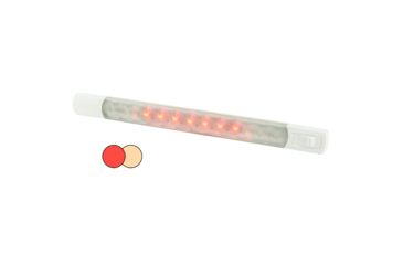 Image of Hella Marine Surface Strip 12V LED Light w/Switch, Warm White/Red, 958121101