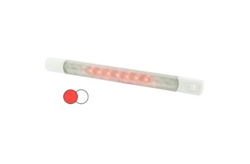 Image of Hella Marine Surface Strip 12V LED Light w/Switch, White/Red, 958121001