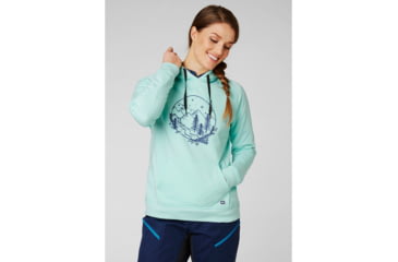 Image of Helly Hansen F2F Cotton Hoodie - Womens, Blue Tint, Extra Large, 62936501-XL