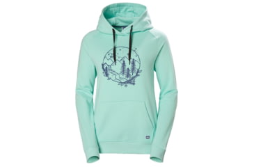Image of Helly Hansen F2F Cotton Hoodie - Womens, Blue Tint, Extra Large, 62936501-XL