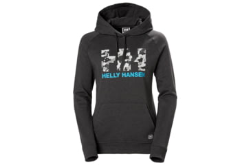 Image of Helly Hansen F2F Cotton Hoodie - Womens, Ebony, Small, 62936980-S