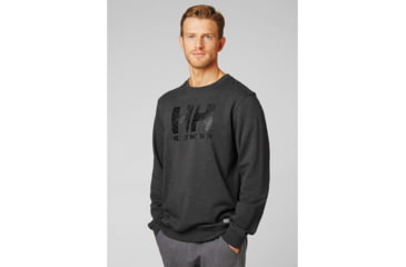Image of Helly Hansen F2F Cotton Sweater - Mens, Ebony, Large, 62933-980-L