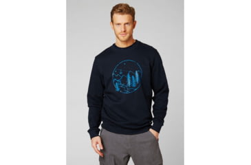 Image of Helly Hansen F2F Cotton Sweater - Mens, Navy, Small, 62933-597-S