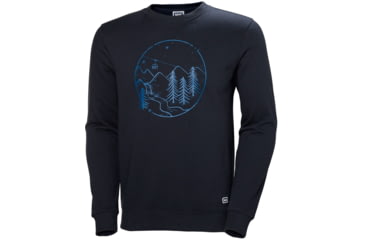 Image of Helly Hansen F2F Cotton Sweater - Mens, Navy, Small, 62933-597-S