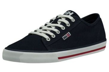 Image of Helly Hansen Fjord Canvas Shoe V2 - Mens, Navy/Red/Off White, 11.5, 11465-597-11.5